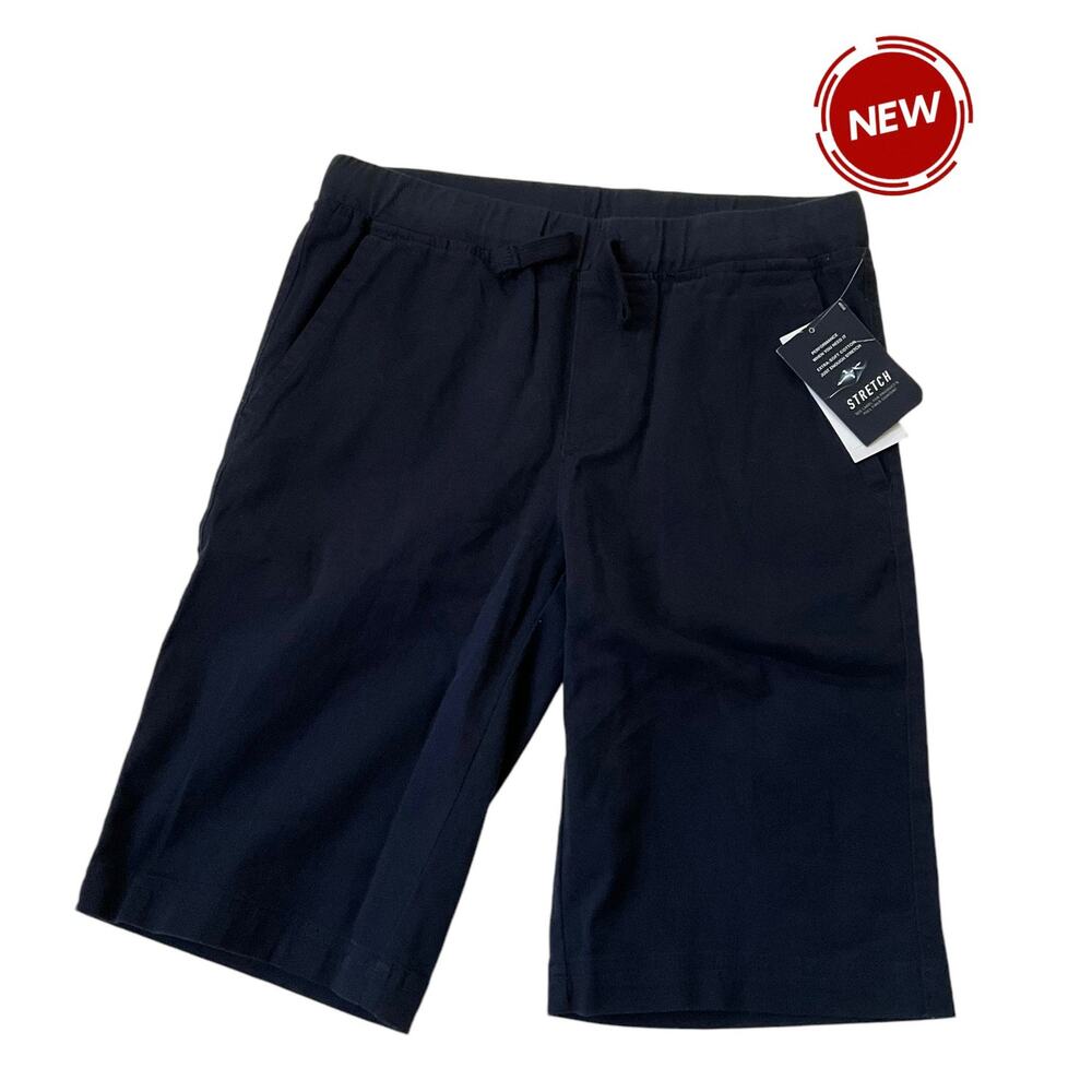 Chaps Blue Stretch School Approved Performance Boy Shorts Sz 14 Regular | 11-14